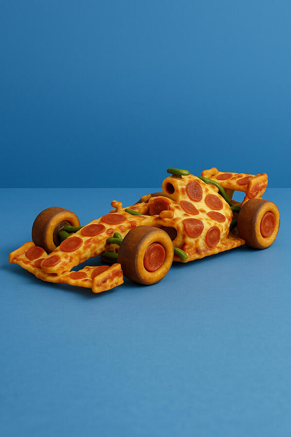 F1 Pizza car